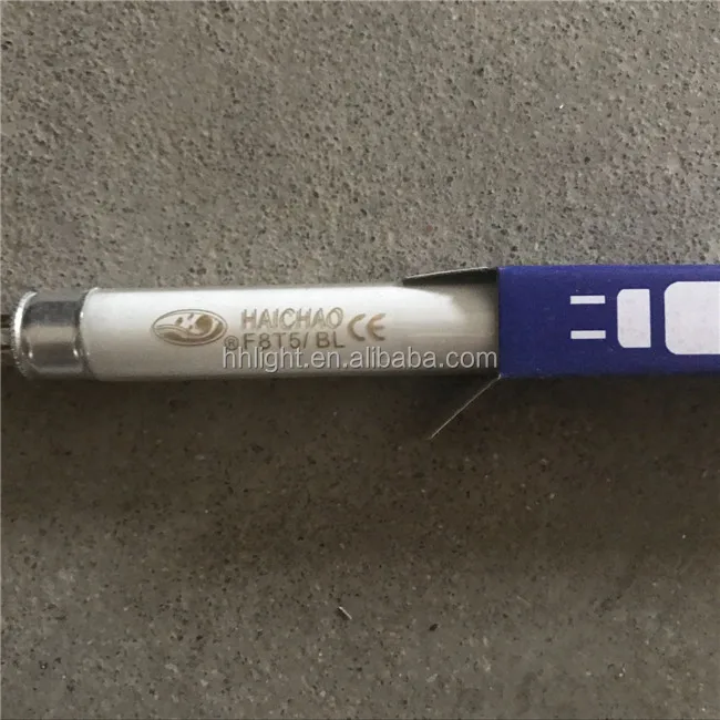 

HAOCHAO Brand Ultraviolet Lamps F8T5 BL UVA for mosquitoes insect killer fly Fluorescent Lamp Blue Light black light, Lamp body is white after light is blue