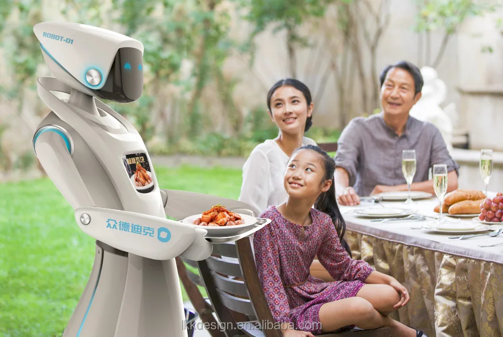 
Comercial Service Robot Intelligent Robot for Businesses Catering Restaurant Service Waiter Robot Deliver 