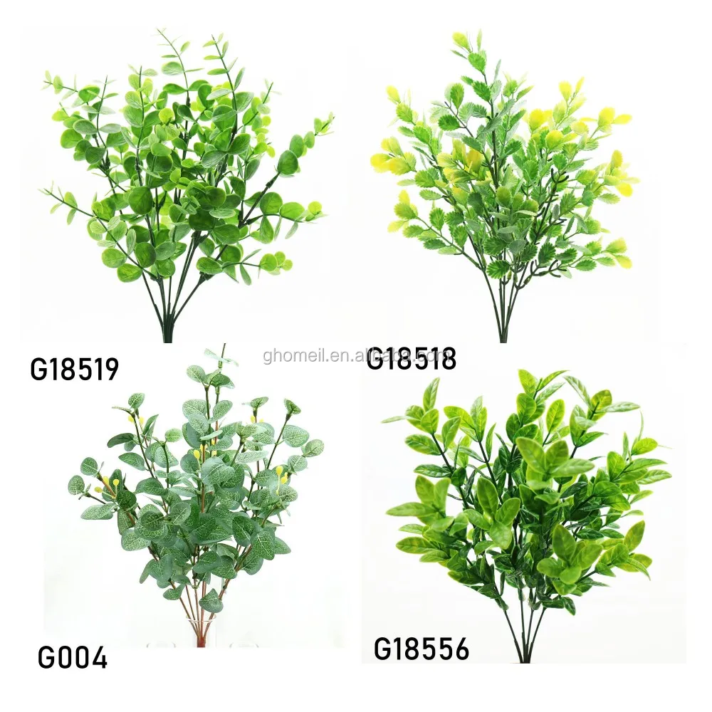 L34cm Real Touch Artificial Foliage Stem Faux Leaves Hand Crafts Home