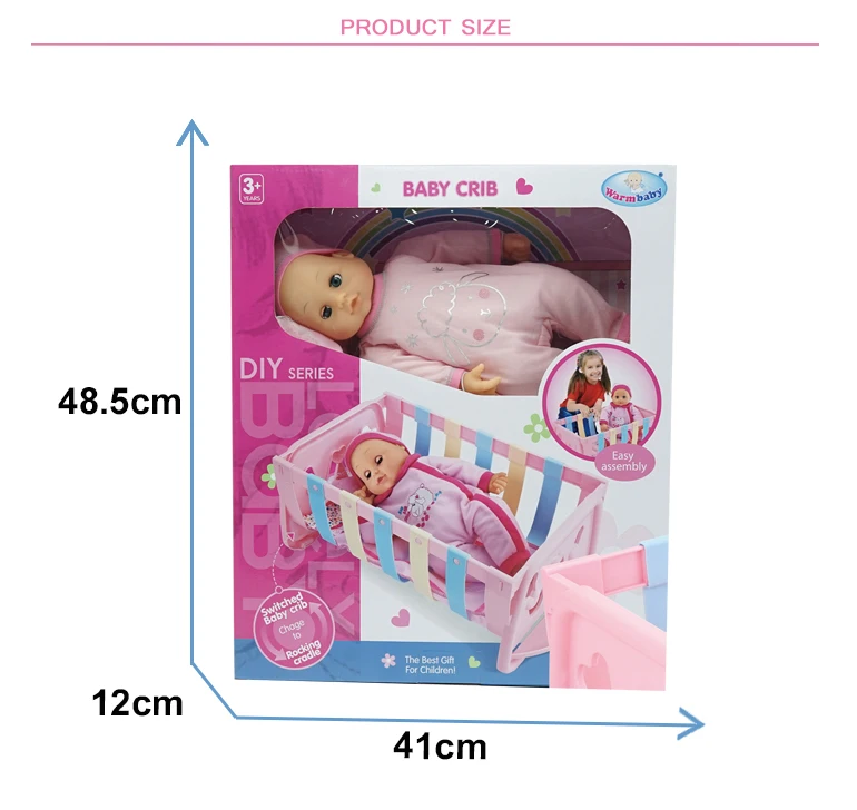 Wholesale Lovely High Quality 16 Inch Cotton Newborn Baby Doll