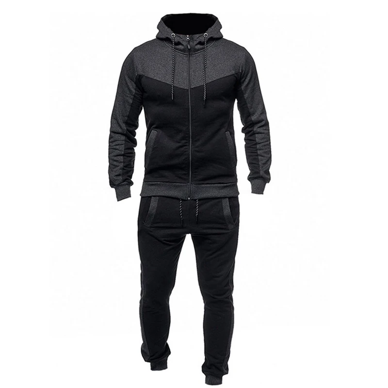 grey slim fit tracksuit mens