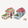 Eco-friendly Cartoon House Shape Children Toy Organizers Folding Storage Boxes