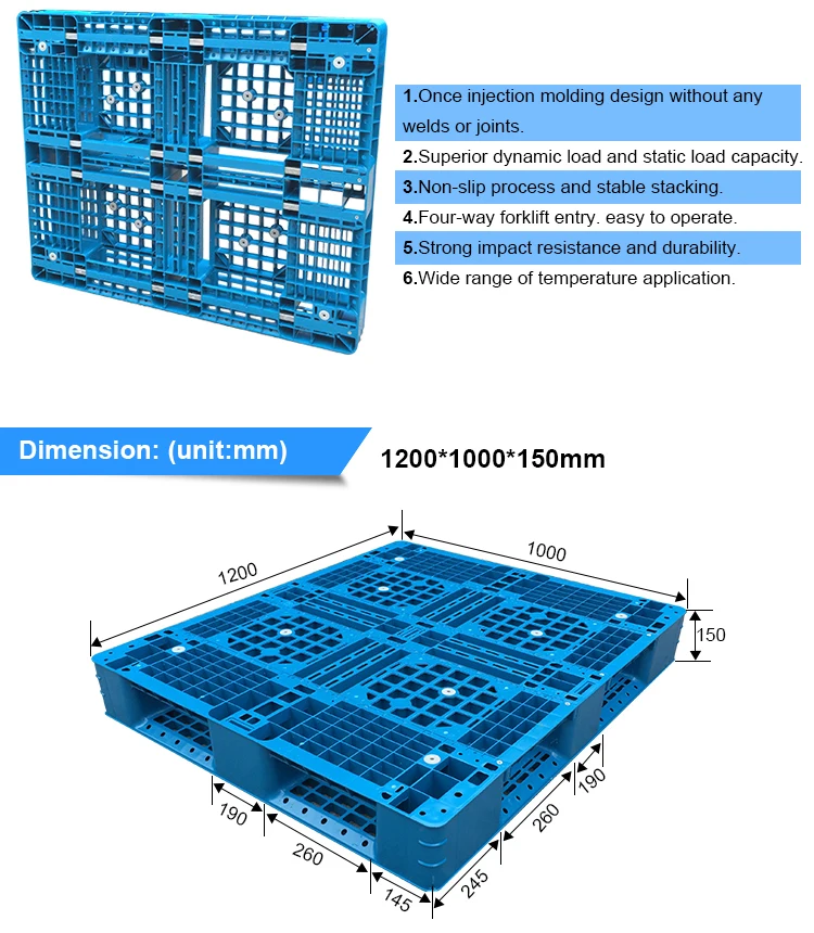 Plastic Pallets 1200 X 1200 Top Stapelbox Euro 6 Foot Plastic Pallet