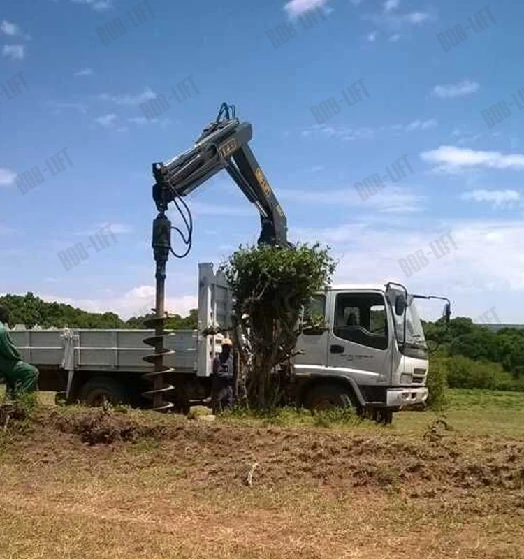 Bob Lift 5 Ton Knuckle Boom Tractor Hydraulic Supply Auger Crane Hot