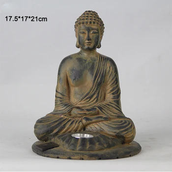 Solor Light Polyresin Gautam Buddha Statue Home Decor For Sale