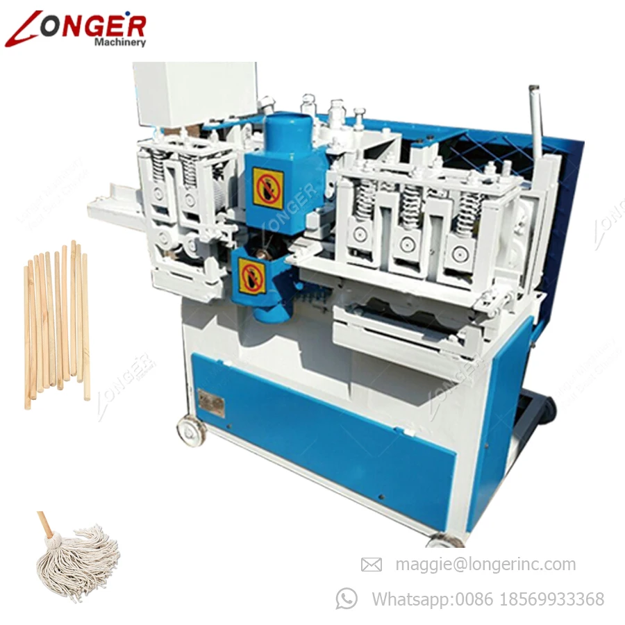 Automatic Hoe Hammer Shovel Handle Wood Round Broom Stick Making Machine Wooden Handle Making