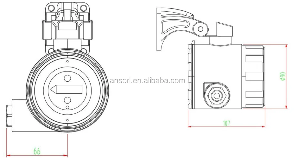 As-e501-uv/ir2 Explosion-proof Ultraviolet And Infrared Combined Flame