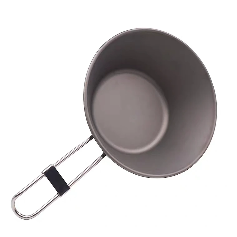 titanium cookware potable titanium canteen;titanium folding cup;titanium camping product;