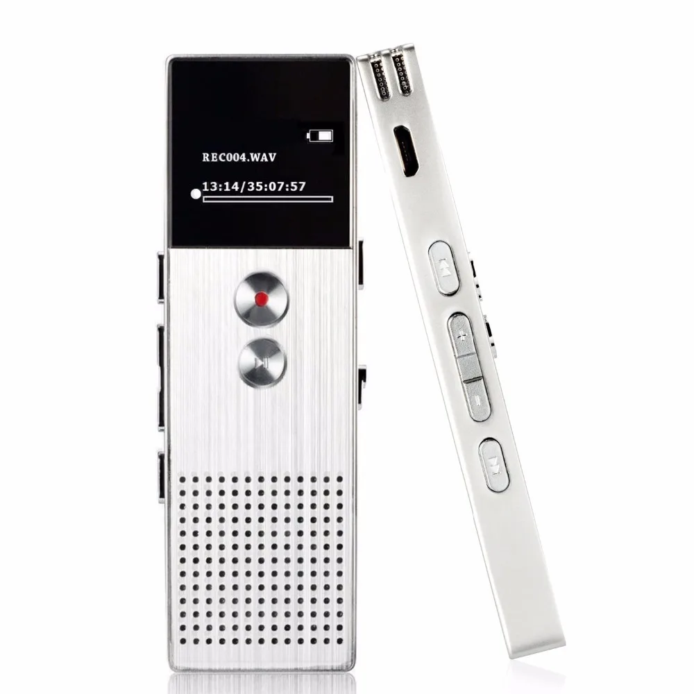 

High quality cheap 8gb high sensitive digital voice recorder with external microphone, Sivel/black/gold