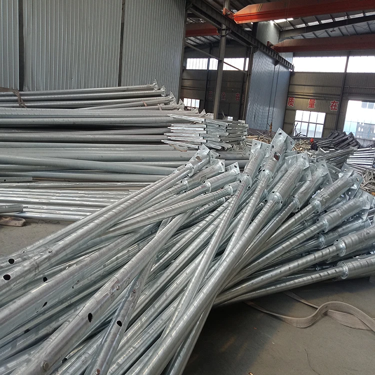 
steel pole manufacturer 6m,7m,8m,9m,10m,11m,12m,13m height Q345 steel LED outdoor well warranty term street lighting pole 