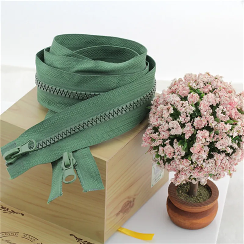 

Heavy Duty NO.05 Double slider open end zipper 2 Way Open End industrial Tent Resin Zippers 80cm 90cm 100cm CHUNKY ZIP