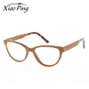 High Quality Cheap Ready Stock Cat Eye Cherry Wood Eyeglass Optical Glasses Frame