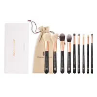 

Professional Makeup 9pcs per set and synthetic hair brush material foundation brush makeup sets brocha de maquillaje