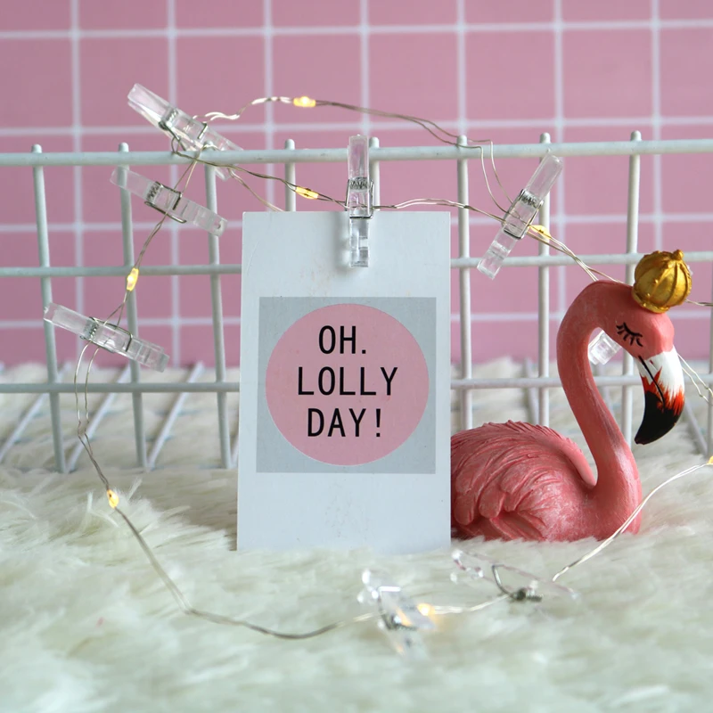 Clips De Fotos De Alambre De Cobre De 2m,20 Led,Cadena De Luces