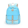 Sky Blue 600D Canvas Professional Backpack Book Bag