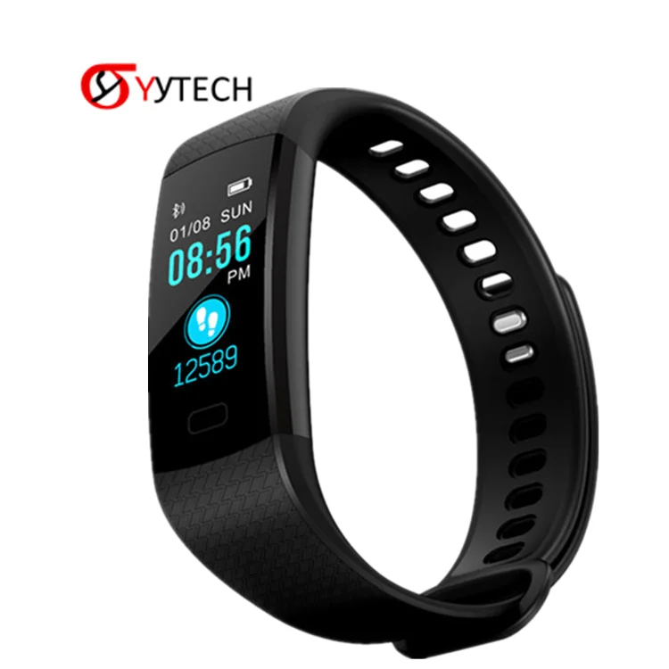 

SYYTECH New Y5 Smart Bracelet Bluetooth Heart Rate Blood Pressure Monitoring Sports smartwatch For Android IOS, Black;red;light blue;dark blue;purple