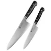 2pcs 440C composite stainless steel kitchen cooking knife set