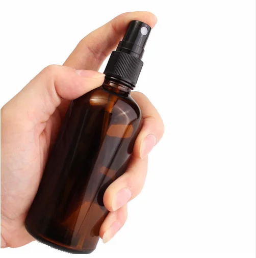 brown spray bottle