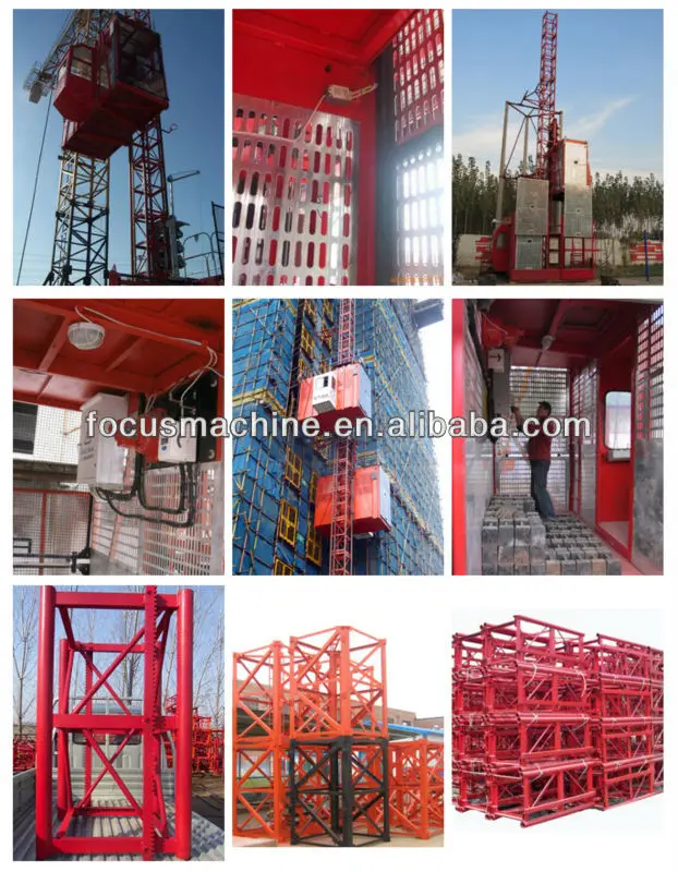 SC 200 construction hoist /passenger material hoist/hoists for construction