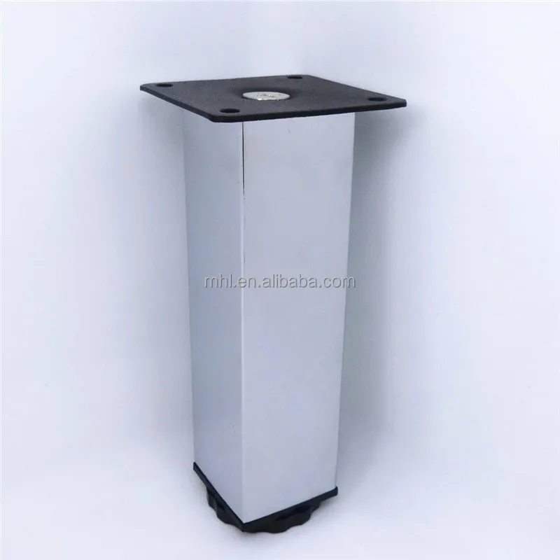 Moda kare paslanmaz çelik mobilya ayağı/ayarlanabilir kare demir kanepe