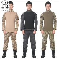 

Jungle Army Military Camouflage Plain Shirt Combat Frog Style Tactical Shirt