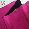 Rose pink plain dyed weft knitted jersey polyester stretch spandex foil backed fabric for women party dress