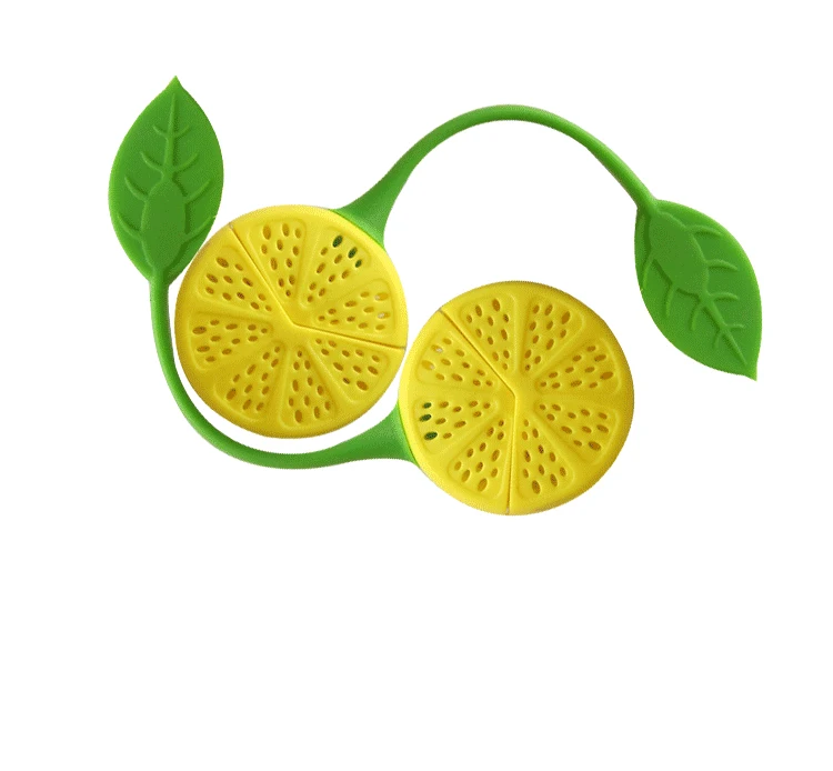 

Food safe Silicone Yellow Lemon Shape Tea Leaf Bag Holder Tea Coffee Herb Punch Filter Tea Infuser, Pantone color