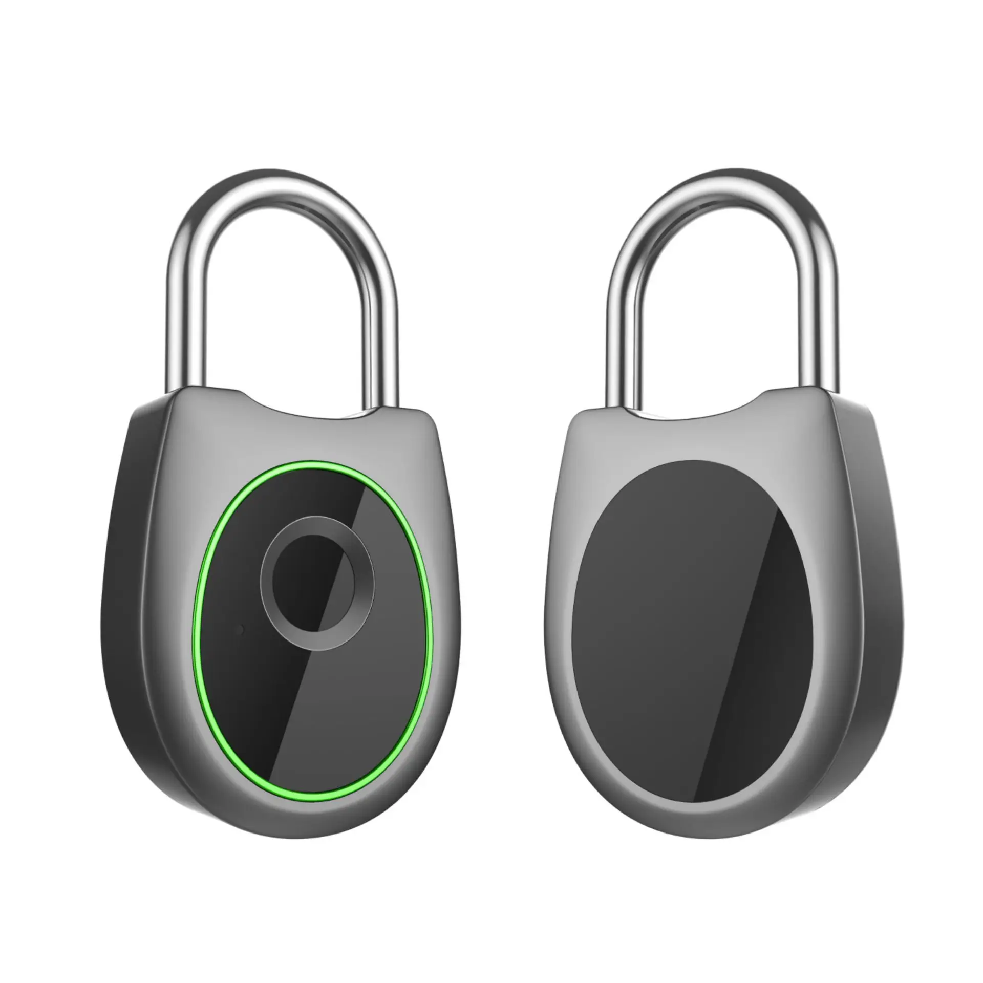 智能usb 充电指纹锁防盗钥匙锁指纹挂锁防水