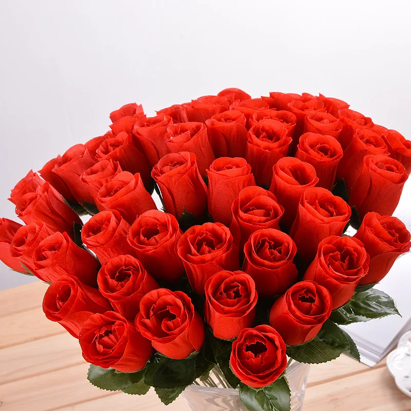 Silk artificial rose flowers for wedding decoration