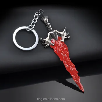 New Dota 2 Crystal Sword Pendant Keychains Red Color Key Chain Ring Keyring Cosplay Jewelry Buy Dota 2 Keychainsword Pendant Keychainsring Keyring