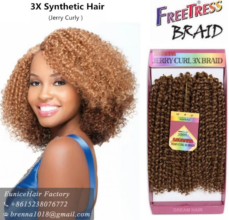 Synthetic Crochet Braids Crochet Hair Box Braiding Bulk Hair 3x