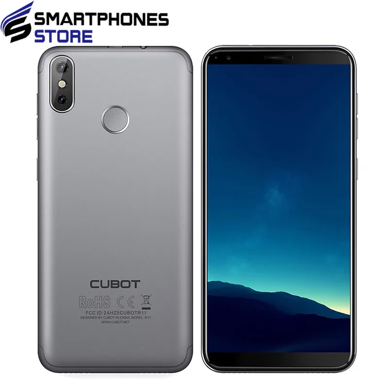 

Cubot R11 Android 8.1 18:9 2GB 16GB MT6580 Quad Core Fingerprint Smartphone 5.5'' 1440x720 HD+Screen Dual Back Cameras Celular, N/a