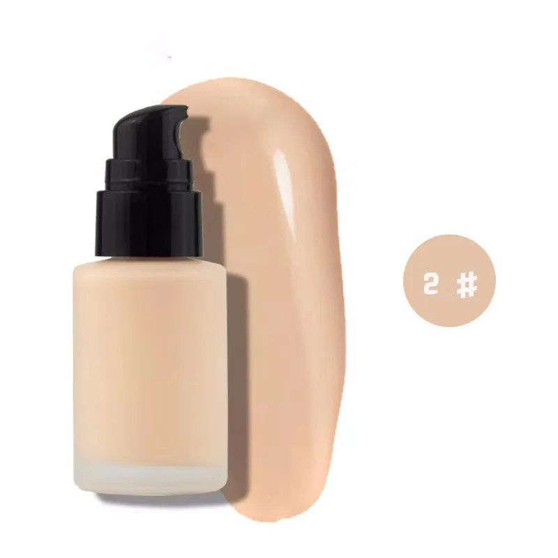 

Low Moq No Logo Makeup Liquid Foundation With Glass bottle