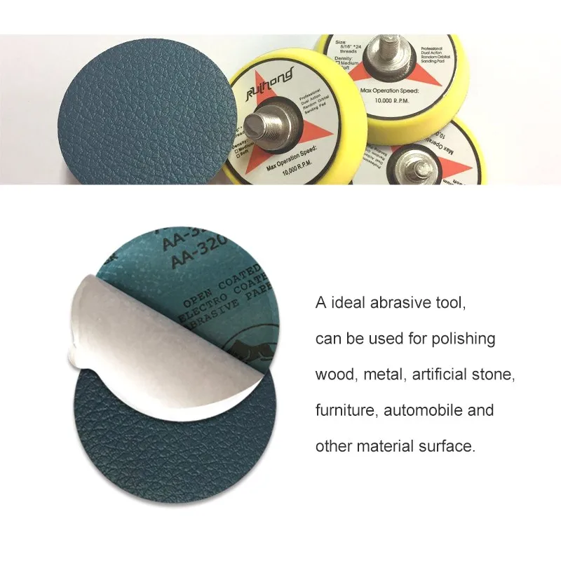 2 Inch Vinyl Sander Backing Pad Polishing Pad Sanding Pad For Psa Self