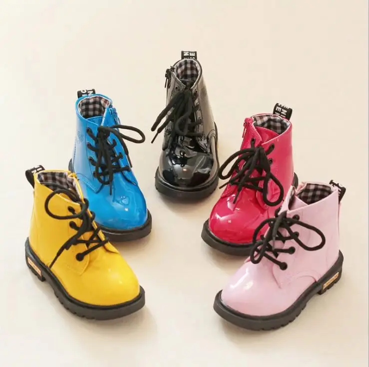 

Children boots boots autumn winter velvet waterproof snow boots, Pink, blue, red, black, yellow