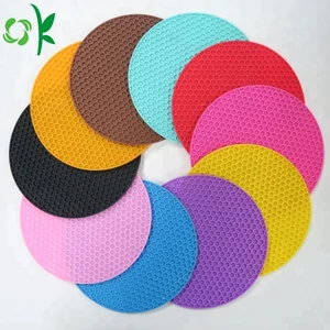 Image of Heat resistant Silicone Pot Mat Anti-Slip silicone pot holder , Kitchen Trivet Mat