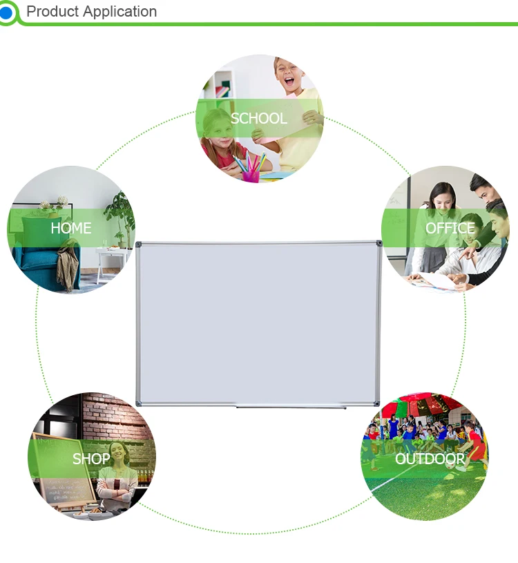 Professional manufacturer lacquered steel dry erase magnetic white board