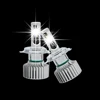 Dual color led headlight changing white/yellow/flash led color lamp H4 headlight flashing light
