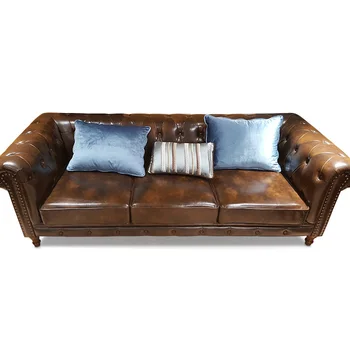 American Style Leather Chesterfield Sofa Buy Leather Chesterfield
