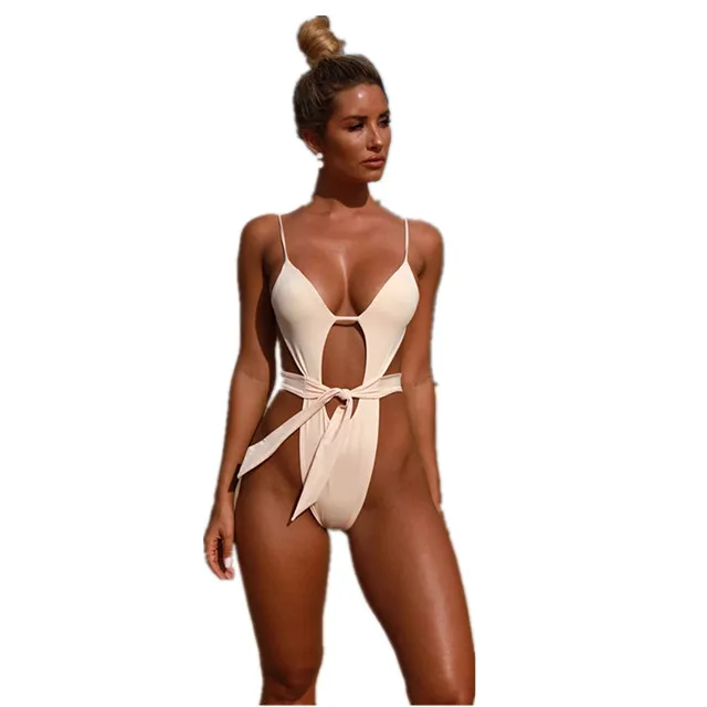 

QY3724 Wholesales Hot Sales Sexy One Piece Thong Swimwear, N/a