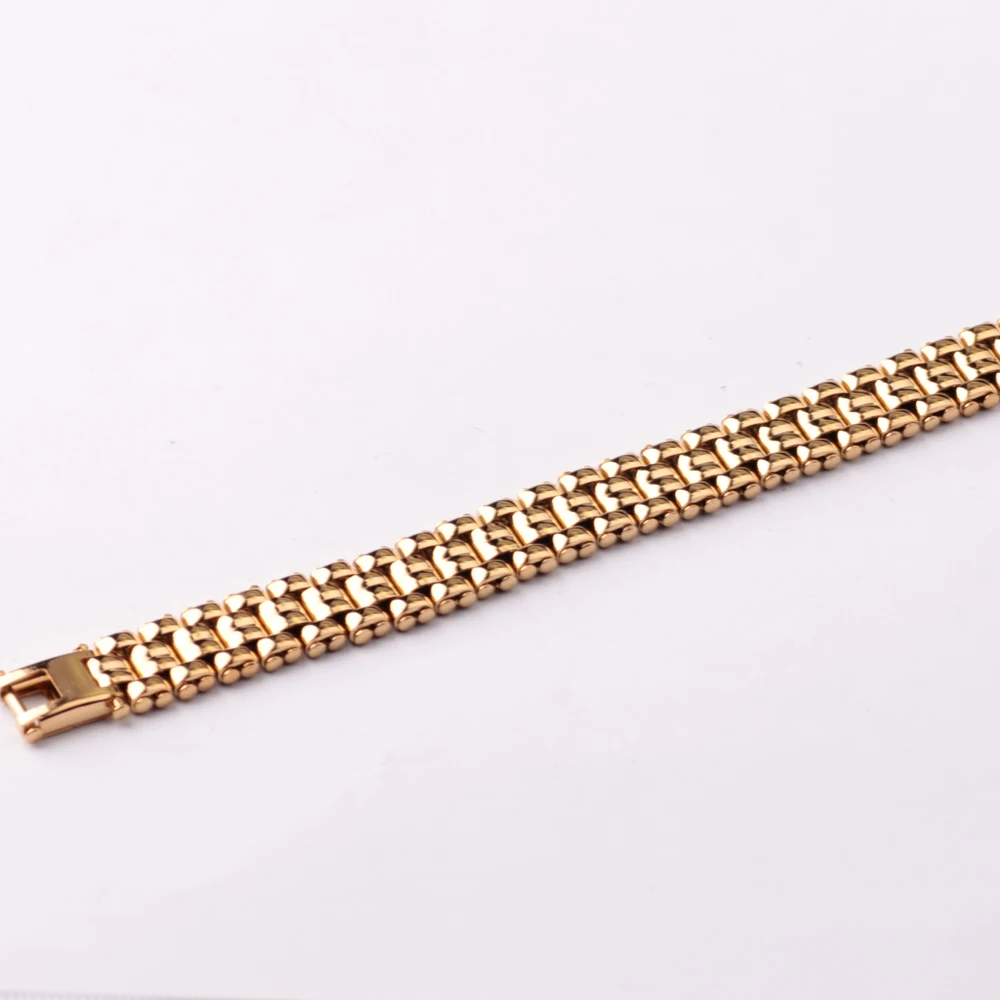 

shiny gold color wrist watch bands for sale women men prefer, Raw color,other colors available