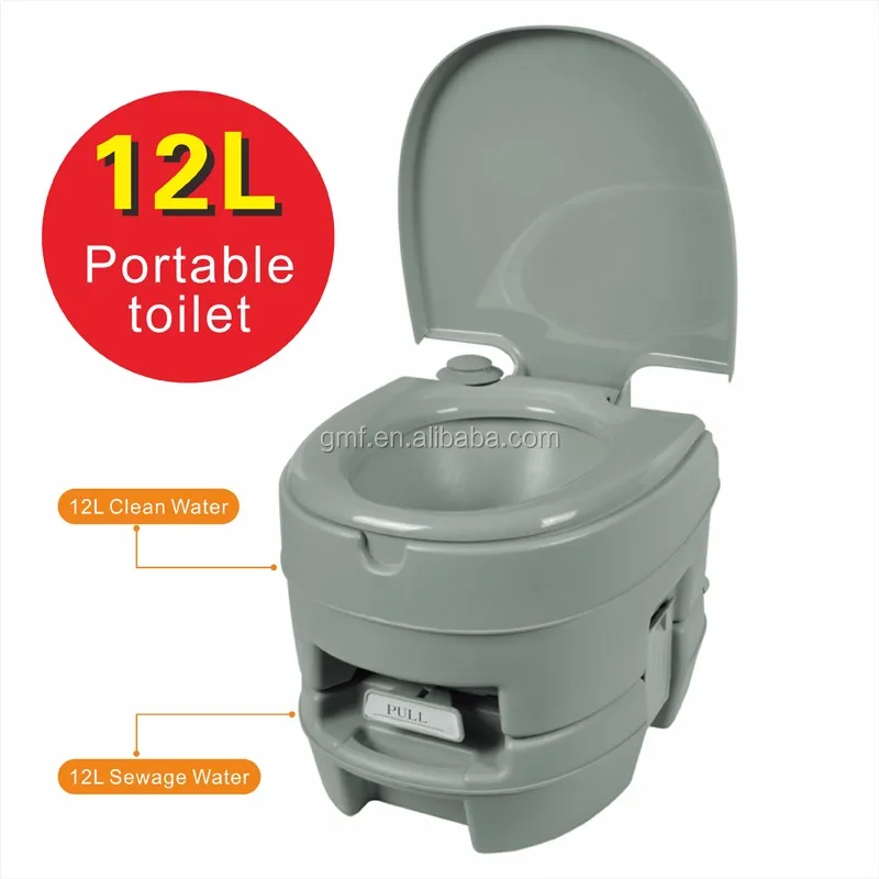 Ecofriendly 24l Outdoor Movable Plastic Portable Toilet With Cover