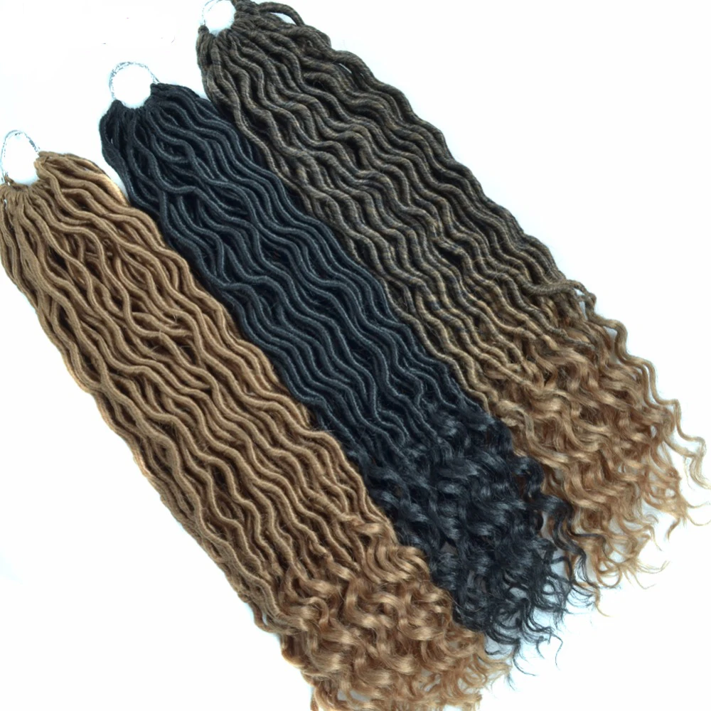

Cheap Synthetic Faux Locs Crochet Braiding Hair, One color;2 tone;3 tone;4 tone