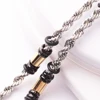 fried dough twist thick gold chains mens hop chains for leather bag