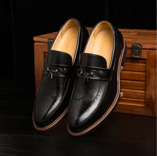 

c11092a England style man leather dress shoe slip on shoes
