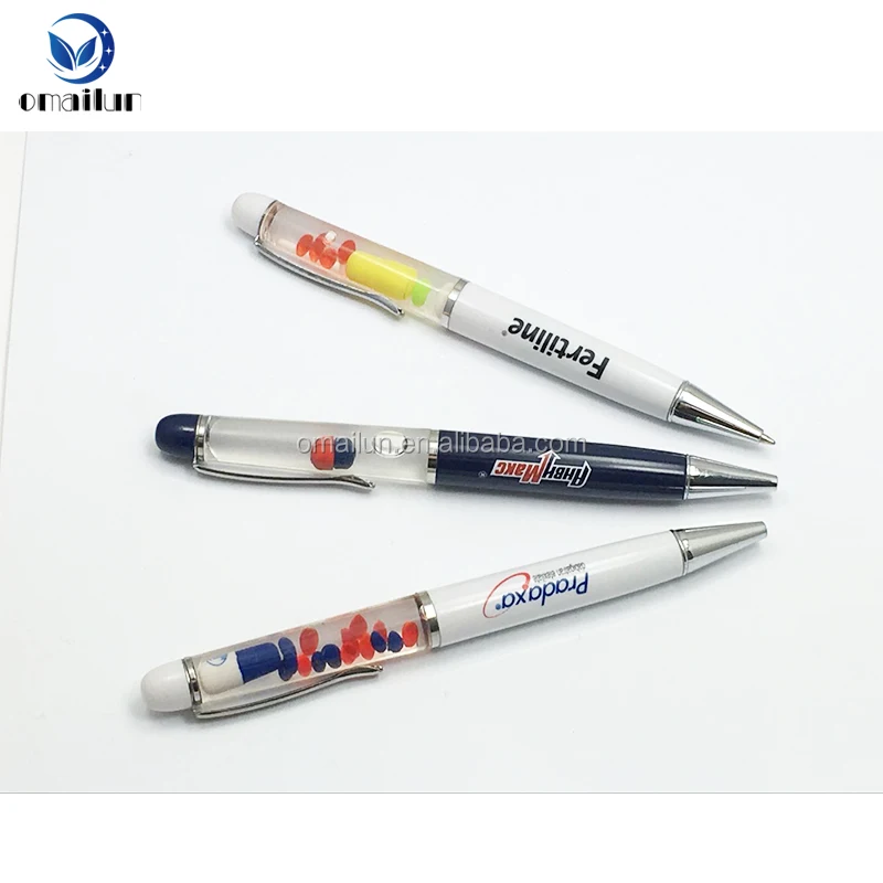 Custom 3D 2D Floater Pen - Promotional Liquid Ballpoint