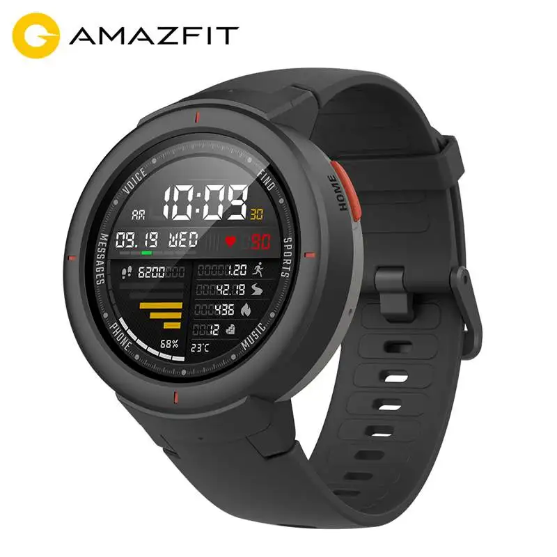 

Xiaomi Amazfit Verge English Version Smartwatch 1.3-inch AMOLED Screen Dial & Answer Calls Upgraded HR Sensor GPS Smart Watch, N/a