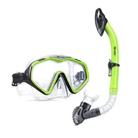 

Professional adult silicone one piece snorkeling swimming mask and snorkel