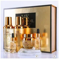 

24k gold skin care set nourishing moisturizing gold foil skin care kit pregnant woman can also use