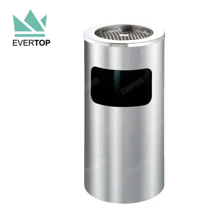 stainless steel dustbin round